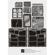 1/35 PzKpfw VI Ausf.B King Tiger Henschel Turret Ver. Early/Mid Super Detail Set for Meng