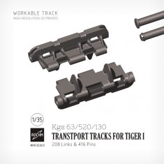 1/35 Tiger I Kgs 63/520/130 Transport Workable Tracks