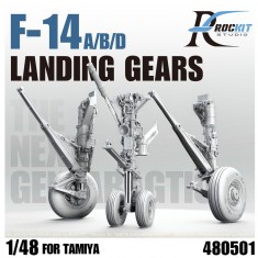1/48 F-14 A/B/D Next-Gen Landing Gears with Weighted Wheels for Tamiya kit