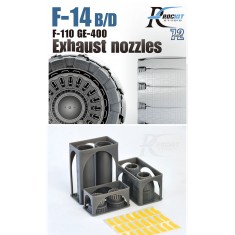 1/72 F-14 Tomcat Exhaust Nozzles for Tamiya (closed)