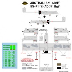 1/35 Australian Army RQ-7B Shadow UAV Decals for Academy kit