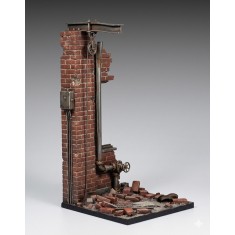 1/35 Factory Wall Ruin Display Base (2 bases: 3x3/4x4 cm)
