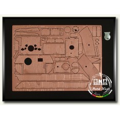 1/35 WWII German Panther A Late Scraped Zimmerit for Dragon kit