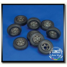1/35 Schwerer Panzerspahwagen 8-Rad SdKfz.232 Wheels for Tamiya kit
