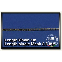 Metal Chain (A) Length Single Mesh 3.3mm