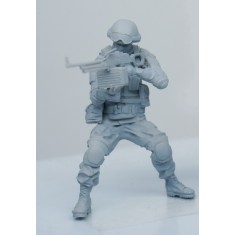 1/35 Russian Machine Gunner (resin soldier)