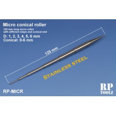 Stainless Steel Micro Conical Roller (Length: 125mm, Conical: 0-6mm)