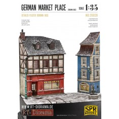 1/35 German Market Place Diorama Base (Ceramic)