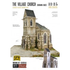 1/35 Village Church Diorama Base (Ceramic)