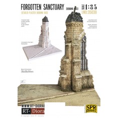 1/35 Small Church Corner Diorama Base (Ceramic)
