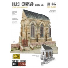 1/35 Church Courtyard Diorama Base (Ceramic)
