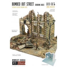 1/35 Bombed Out Street Diorama Base (Ceramic)