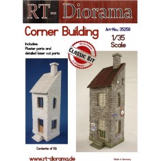 1/35 Corner Building (Ceramic)