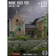 1/35 Diorama-Base: WWI Marne River Port