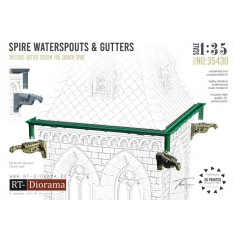 1/35 Spire Waterspouts and Gutters