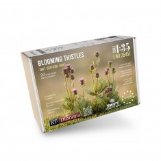 1/35 Blooming Thistles 3D Printed Diorama Plants