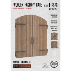 1/35 Wooden Factory Gate