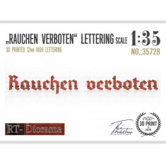 1/35 Letters Set 3 Rauchen Verboten