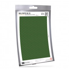 1/35 Wallpaper No.26 - Green Tossed Fleur-de-Lis