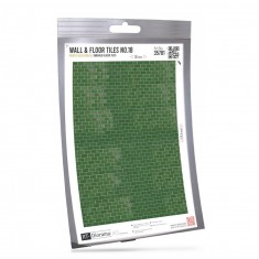 1/35 Wall and Floor Tiles No.18 - Emerald Glazed