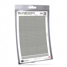 1/35 Wall and Floor Tiles No.20 - Decorative Blue