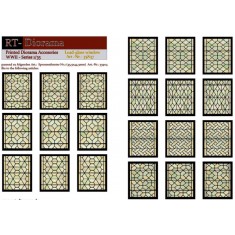 1/35 Printed Accessories: Lead-Glass Windows (green)