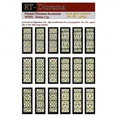 1/35 Printed Accessories: Lead-Glass Windows (green)