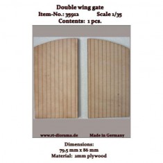 1/35 Lasercut: Double Wing Gate