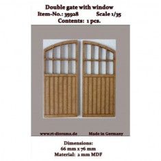 1/35 Lasercut: Double Gate with Windows