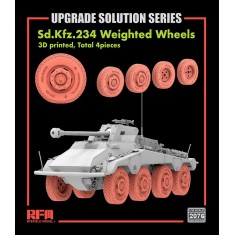 1/35 SdKfz.234 Weighted Wheels (4pcs) Vol.1 for Rye Field Model