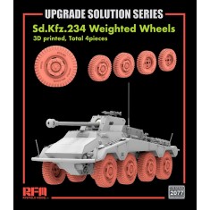 1/35 SdKfz.234 Weighted Wheels (4pcs) Vol.2 for Rye Field Model