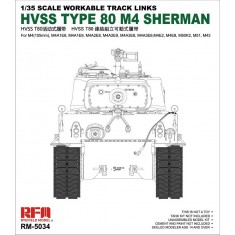 1/35 HVSS T80 Track for M4 Sherman