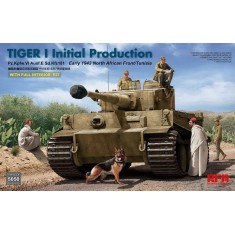 thumbnail image 2 of RYEFIELD MODEL 1/35 Tiger I Initial Production Kit – Early 1943 – RFM RM-5001U Unassembled Plastic Model 2 of 6
