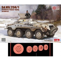 1/35 Sd.Kfz. 234/1 Schwerer Panzer-Spwg  with Road Wheels ver.2