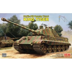 1/35 Sd.Kfz.182 King Tiger Porsche Turret with 2T Makeshift Crane and Workable Tracks
