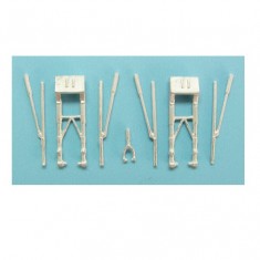 1/144 Avro Lancaster Landing Gear for Amodel kits (white metal)