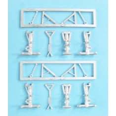 1/144 DC-8 Landing Gear (2 sets) for Minicraft kits (white metal)