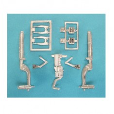 1/24 P-51D Mustang Landing Gear for Trumpeter kits (white metal)