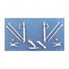 1/32 Polikarpov I-16 Type 24 Landing Gear (white metal)