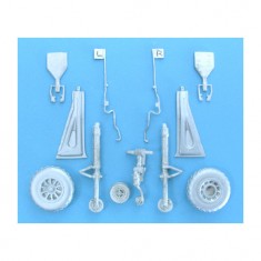 1/32 P-51 Mustang Landing Gear for Trumpeter kits (white metal)