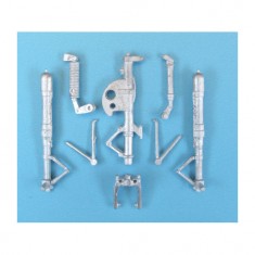 1/32 He 162A-2 Salamander Landing Gear for Revell/MPM kits (white metal)