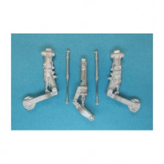 1/32 BAE Hawk 100 Series Landing Gear for Kinetic kits (white metal)