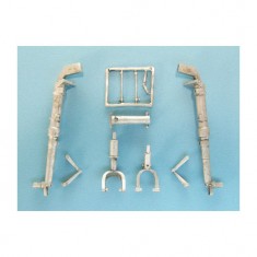 1/32 Messerschmitt Bf 109 Landing Gear for Revell kits (white metal)