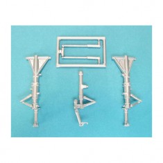 1/32 T-2 Buckeye Landing Gear for Special Hobby kits (white metal)