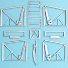 1/32 Gotha G. IV Landing Gear for Wingnut Wings kits (white metal)