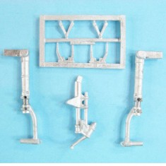 1/32 P-51D Mustang Landing Gear for Revell kits (white metal)
