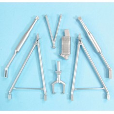 1/35 Horsa Glider Landing Gear for Bronco kits (white metal)
