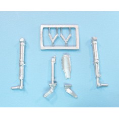 1/35 Messerschmitt Bf 109G-1 Landing Gear for Border Models (white metal)