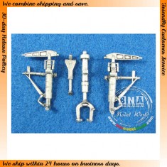 1/48 Lockheed Martin F-22A Raptor Landing Gear (White Metal) for Academy kit