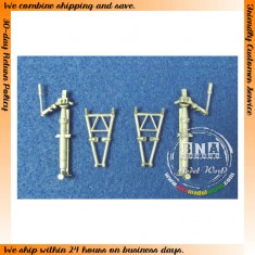 1/48 Douglas A-1 Skyraider Main Landing Gear (White Metal) for Tamiya kit